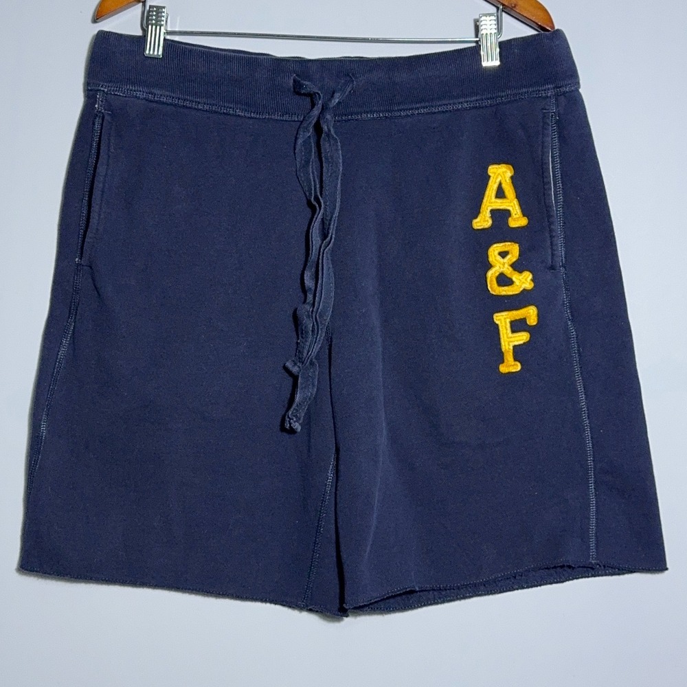 Abercrombie & Fitch Fleece Shorts Mens Size XL Embroidered Y2K Jogger Sweats